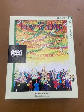 The New Yorker 'Tis The Season 500-Piece Jigsaw Puzzle - White/Cream